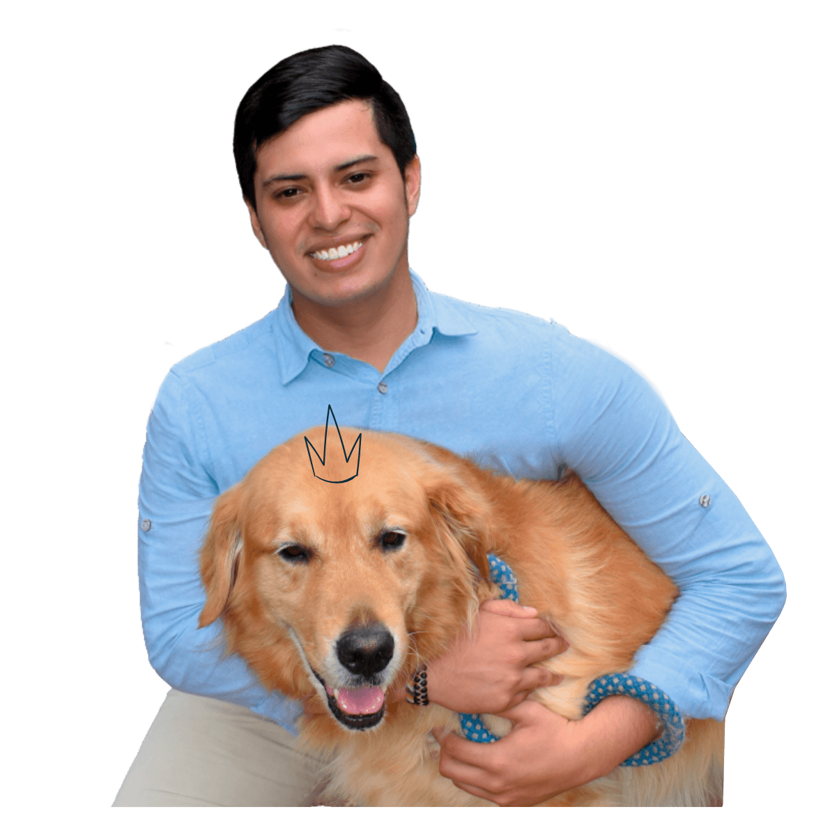Juan Camilo con perrito